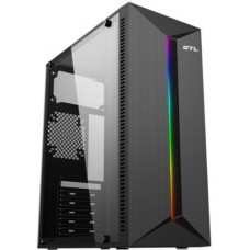 Корпус GTL N3202C Mandalorian черный, без БП, Mid Tower, ATX / Micro ATX / Mini ITX, 2xUSB 3.0, CPU - 150 мм / VGA - 310 мм,