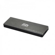 Карман внешний AgeStar, черный, M.2, USB 3.2 Gen2, 1xM.2 NVMe / SATA, формат 2230/2242/2260/2280, алюминевый корпус (31UBVS6C)