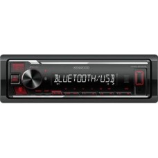 Автомагнитола Kenwood KMM-BT209 bloetooth, USB, 1 Din, подсветка Red