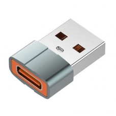 Переходник Type-C (F) - USB 2.0 (M), Grey, ColorWay (CW-AD-CA)