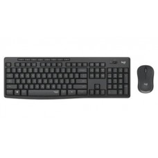 Комплект беспроводной Logitech MK295, графитовый, клавиатура + мышь, влагозащищенная конструкция, технология 'SilentTouch'