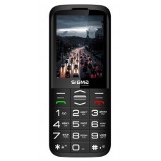 Мобильный телефон Sigma mobile Comfort 50 Grace, черный, 'бабушкофон', 2 Mini-SIM, дисплей 2.8' цветной (320x240), моноблок,