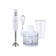 Блендер Liberton LHB-0301, белый, погружной, 600W, турборежим, венчик, чаша измельчителя 400мл, мерный стакан 600мл