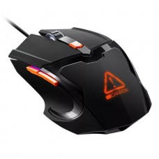 Мышь Canyon Vigil, черный, USB, оптическая (сенсор Pixart 3168), 800 – 3200 dpi, RGB-подсветка, 6 программируемых кнопок, 1.65 м