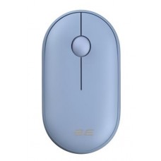 Мышь беспроводная 2E MF300 Silent, Stone синий, bloetooth / USB (2.4GHz), оптическая, 1600 dpi, 3 кнопки, до 10 м, 1xAA