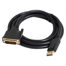 Кабель DisplayPort (M) - DVI-D (M), 1.8 м, черный, Patron (PN-MUL-DP-DVI-18)