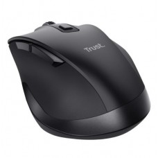Мышь беспроводная Trust Fyda, черный, USB (2.4 GHz), оптическая, 800 - 2400 dpi, 6 кнопок, эргономичный дизайн, встроенный