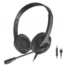 Наушники A4Tech Fstyler FH100U Stone черный, микрофон, USB, накладные, кабель 2.0 м