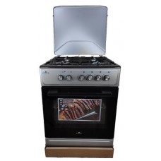 Плита комбинированная Castle CPG-60B, черный/Grey, поворотные переключатели, 4 газовые конфорки, автоподжиг интегрированный,