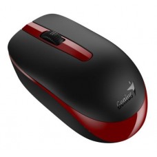 Мышь беспроводная Genius NX-7007, черный/Red, USB 2.4 GHz, оптическая (сенсор синийEye), 1200 dpi, 3 конпки, 1xAA