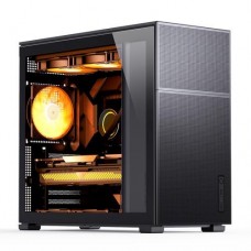 Корпус Jonsbo D41 MESH, черный, без БП, Mini Tower, для ATX / Micro ATX, CPU до 168 мм / VGA до 400 мм, боковая панель из