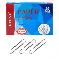 Скрепки никелированные 25 мм, H-Tone, 100 шт, круглые (JJ40304-25) Скрепки никелированные 25 мм, H-Tone, 100 шт, круглые (JJ40304-25)