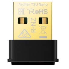 Сетевой адаптер USB TP-LINK Archer T3U Nano, черный, 5GHz / 2.4GHz, AC1300 (867 / 400 Мбит/с), USB 2.0, миниатюрный размер, Сетевой адаптер USB TP-LINK Archer T3U Nano, черный, 5GHz / 2.4GHz, AC1300 (867 / 400 Мбит/с), USB 2.0, миниатюрный размер,