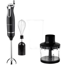 Блендер Liberton LHB-0303 черный, 800W, погружной, плавная регулировка скорости + Турбо, аксессуары: венчик для взбивания, мерный