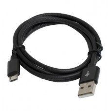Кабель USB 2.0 AM - microUSB (5P), 1 м, черный, Patron, 2.4A (PN-USB-MICRO-1-B)
