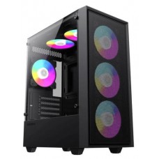 Корпус GameMax Storm черный, без БП, Mini Tower, Micro ATX, 2хUSB 2.0, 1хUSB 3.0, 1x120mm FAN, 380x200x450 мм, 0.8 мм
