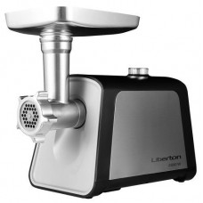 Мясорубка Liberton LMG-28TB01S, Steel/черный, 2800W, производительность 2кг/мин, 3 диска с отверстиями 3/5/7мм, насадка