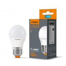 Лампа светодиодная E27, 7 Вт, 3000K, G45, Videx, 700 Лм, 220V (VL-G45e-07273)