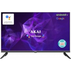 Телевизор 32' Akai AK32D22G, LED HD, 1366x768, 60 Гц, Smart TV, Google system, голос, DVB-T2/C, 2xHDMI, 2xUSB 2.0, VESA 100x100