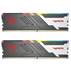 Память 16Gb x 2 (32Gb Kit) DDR5, 5600 MHz, Patriot Venom RGB, черный, 36-36-36-68, 1.35V, с радиатором (PVVR532G560C36K)