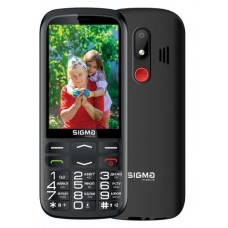 Мобильный телефон Sigma mobile Comfort 50 Optima Type-C черный 'бабушкофон', 2 Mini-SIM, дисплей 3.5' цветной (320x480), моноблок,