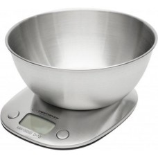 Весы кухонные Esperanza 'Lychee', серебристый, чаша для взвешивания (2 л), нержавеющая сталь, до 5 кг, 3 режима (масса, объем