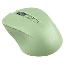 Мышь беспроводная Trust Mydo Silent, зелёный, USB 2.4GHz, оптическая, 1000/1400/1800 dpi, 4 кнопки, снижение звука щелчка мыши