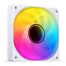 Вентилятор 120 мм, Jonsbo SL-120W, белый, 120x120x25 мм, LED подсветка, 600-1500 об/мин, 22-32 дБ, 4-pin (PWM) / 3-pin (LED)