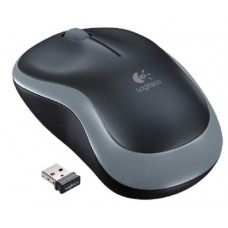Мышь Logitech M185, Grey/черный, USB, беспроводная, оптическая, 1000 dpi, 3 кнопки, 1xAA (910-002235)