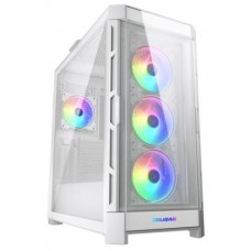 Корпус Cougar Duoface Pro RGB белый, без БП, ATX/Micro ATX/Mini ITX, USB 3.0x2, USB 2.0x1, Type-C Gen 2, RGB подсветка, 4x120