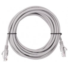 Патч-корд 5 м, UTP, Grey, 2E, Cat.5e, Cu, LSZH (2E-PC5ECU-5LSZH-GRY)