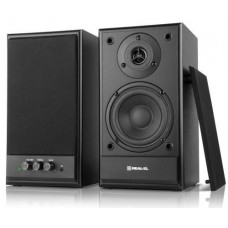 Колонки 2.0 REAL-EL S-305 черный, 2 x 20 Вт, МДФ, питание от 220V, управление спереди