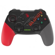 Геймпад Bloody GPW50, черный/Red/Grey, беспроводной (USB 2.4GHz), для ПК / PS3 / Android, двойная вибрация, 600 mAh