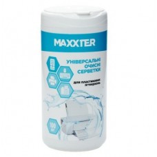 Салфетки чистящие Maxxter для пластиковых поверхностей, влажные, туба, 100 шт (CW-PL100-01) Салфетки чистящие Maxxter для пластиковых поверхностей, влажные, туба, 100 шт (CW-PL100-01)
