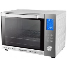 Электродуховка Liberton LEO-601E серебристый, 1900W, 60л, 3 режима нагрева, 12 программ, дисплей, конвекция, подсветка, 30-230 °C,