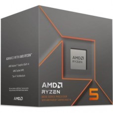 Процессор AMD (AM5) Ryzen 5 8600G, Box, 6x4.3 ГГц (Turbo Boost 5.0 ГГц), Radeon 760M, L3 16Мб, Ryzen AI, Phoenix (Zen 4), 4 нм,