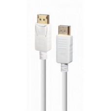 Кабель DisplayPort (M) - DisplayPort (M), 1.8 м, белый, Cablexpert, V1.2, 60 Гц (CC-DP2-6-W)