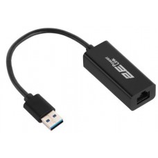 Сетевой адаптер USB 3.0 - Ethernet, 10/100/1000 Мбит/сек, 2E U2085, черный, чипсет RTL8153 (2E-U2085)