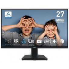 Монитор 27' MSI PRO MP275, черный, WLED, IPS, 1920x1080 (16:9), 1 мс, 100 Гц, 300 кд/м?, 1000:1, 178°/178°, VGA/HDMI, 2x2 Вт, VESA