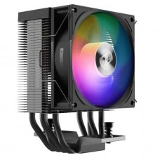 Кулер для процессора PcCooler R400 ARGB, черный, алюминий/медь, 1x92 мм ARGB, для Intel 1700/1200/115x, AMD AM5/AM4, высота 133
