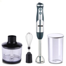Блендер Edler EDHB-1251, черный/Steel, 500W, погружной, 2 скорости с плавной регулировкой, мерный стакан 600мл, измельчитель