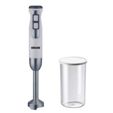 Блендер Edler EDHB-1486, белый, 800W, погружной, 2 скорости с плавной регулировкой, мерный стакан 600мл, венчик для сбивания, нога