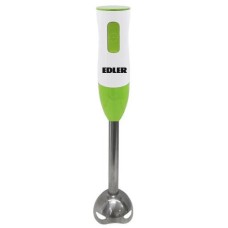 Блендер Edler EDHB-1901, белый/зелёный, 200W, погружной, 1 скорость, мерный стакан 500мл, нога из нержавеющей стали