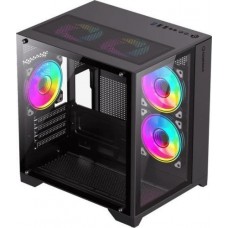 Корпус GameMax Infinity Mini черный, без БП, Mini Tower, Micro ATX / Mini ITX, 1хUSB 3.0, 2хUSB 2.0, 358х275х373 мм, 3.6кг