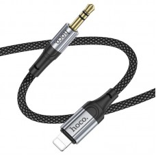 Кабель-переходник звуковой, Lightning (M) - 3.5 мм (M), 1 м, черный, Hoco UPA26 'Fresh'