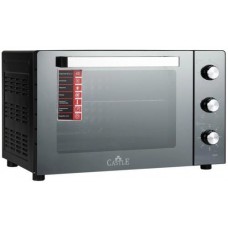 Электродуховка Castle CPE-45B, черный, 1700W, 45л, конвекция, двойное термостойкое стекло, 4 нагревательных элемента, подсветка,