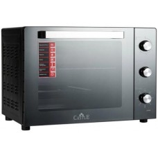 Электродуховка Castle CPE-60B, черный, 1900W, 60л, конвекция, двойное термостойкое стекло, 4 нагревательных элемента, подсветка,