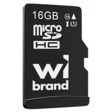 Карта памяти microSDHC, 16Gb, Wibrand, Class10 UHS-I U1, без адаптера (WICDHU1/16GB)