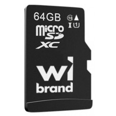 Карта памяти microSDXC, 64Gb, Wibrand, Class10 UHS-I U1, без адаптера (WICDXU1/64GB)