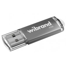 Флеш накопитель USB 4Gb Wibrand Cougar, серебристый, USB 2.0 (WI2.0/CU4P1S)